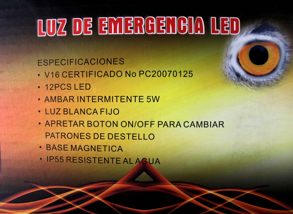 Expositor luces Emergencia Led