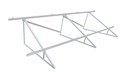 Triángulo Aluminio 30º 1700x1700x895mm con refuerzo montaje vertical