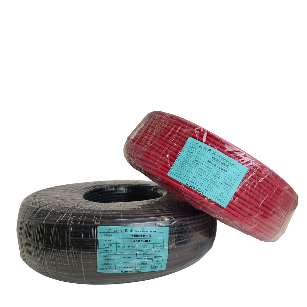 CABLE UNIFILAR 200ml. 6mm  1500V Rojo