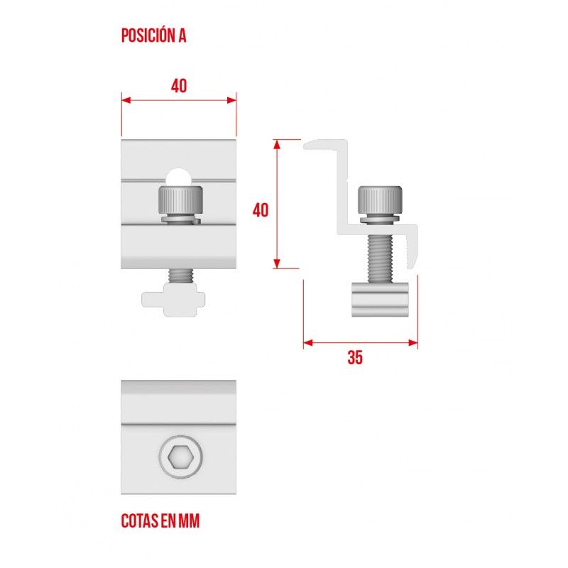 End Clamp 35/40