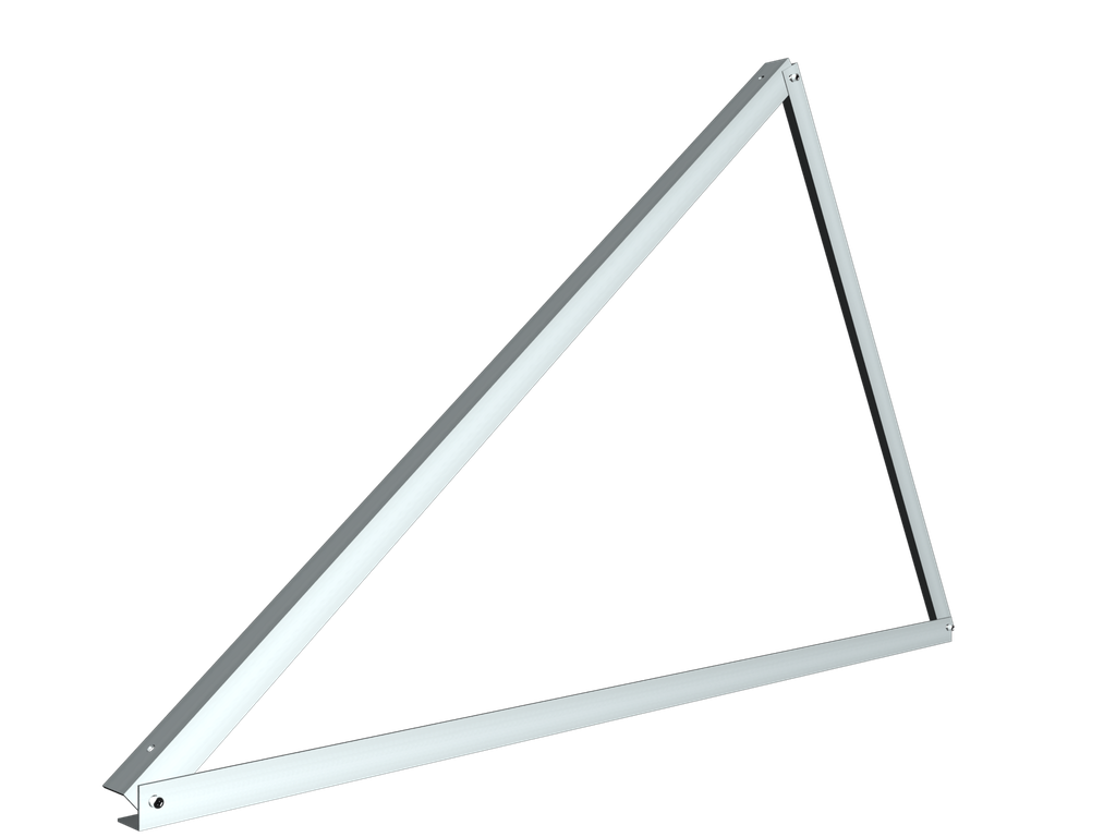 Triángulo Aluminio 30º 900x900x481